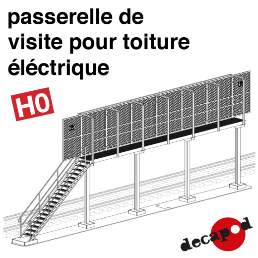 Passerelle de visite pour toiture électrique