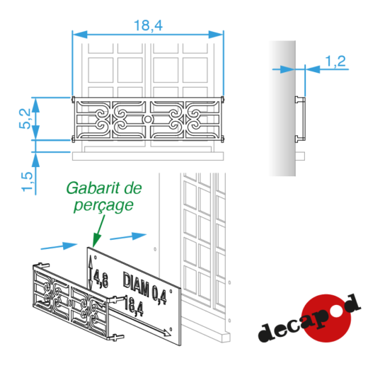 Rambardes de fenêtre Auteuil-1