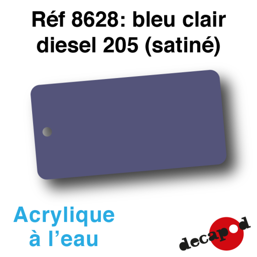 Peinture acrylique à l'eau Bleu clair diesel 205