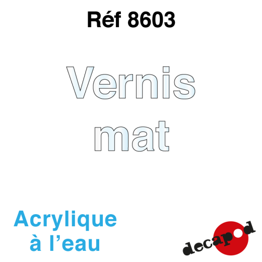 Vernis mat acrylique à l'eau