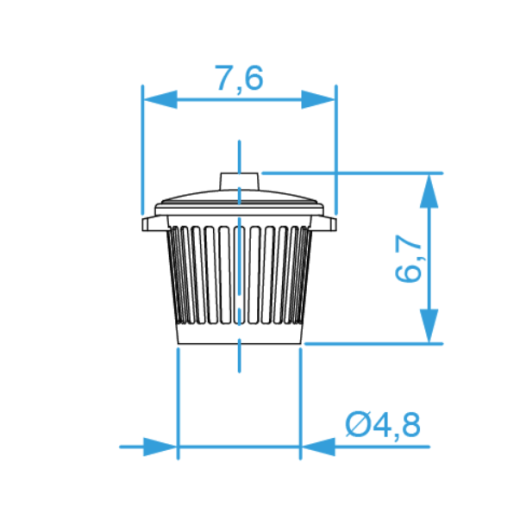 Poubelles rondes de 80 l-1