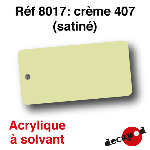 Peinture acrylique Crème 407 satiné