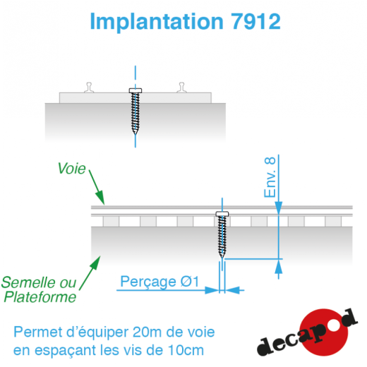 Vis pour fixation de la voie - 200 ex-1