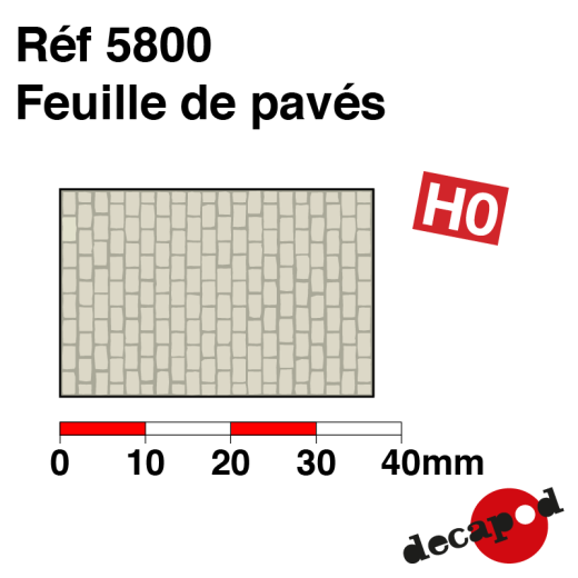 Feuille de pavés