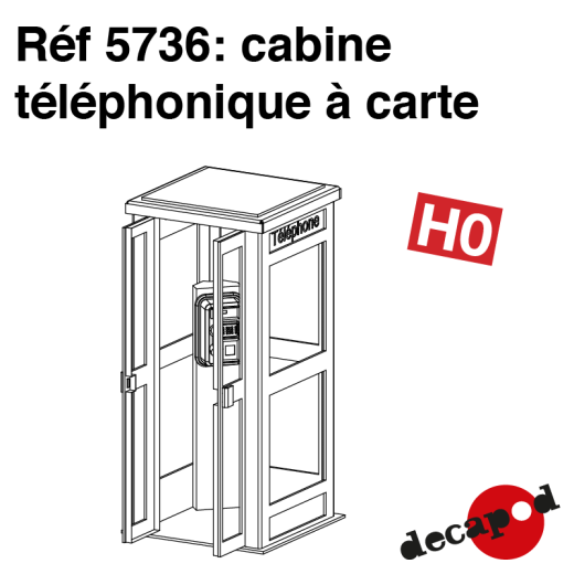 Cabine téléphonique à cartes