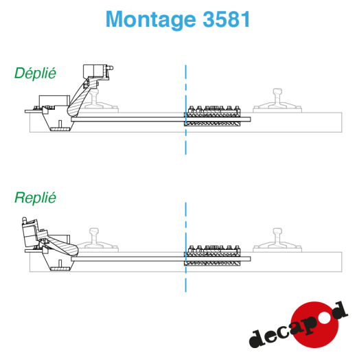 Taquets dérailleurs pour voie Peco H0-2