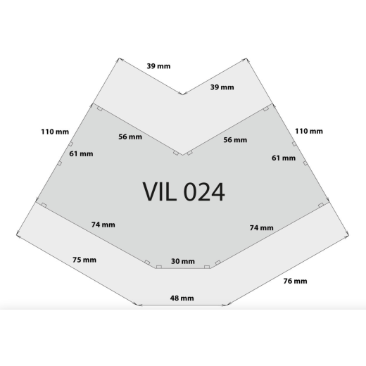 Immeuble d´angle 120 degré long 90-3