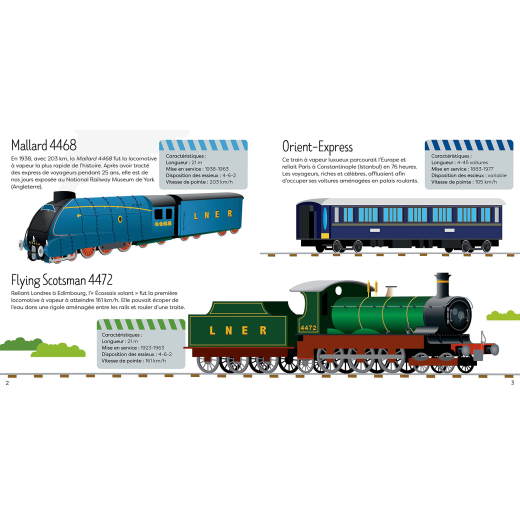 Coffret livre et puzzle - Les trains-1