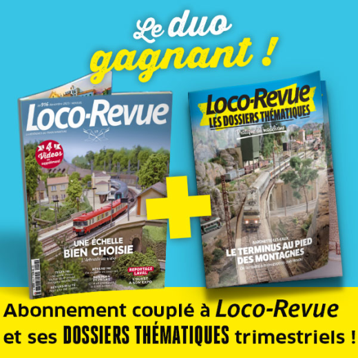 Abonnement Duo 1 an Etranger Loco-Revue et Dossiers Thématiques