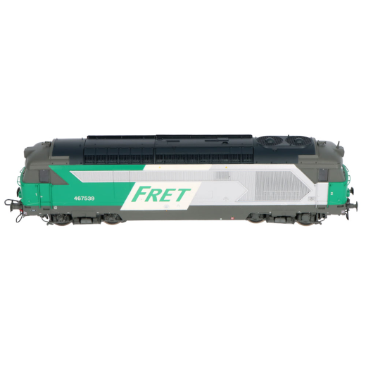 Locomotive Diesel BB-67539 NEVERS livrée Fret avec Enjoliveur Flèche Toit Gris Ep.V-2