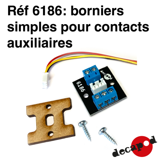 Borniers simples pour contacts auxiliaires-2