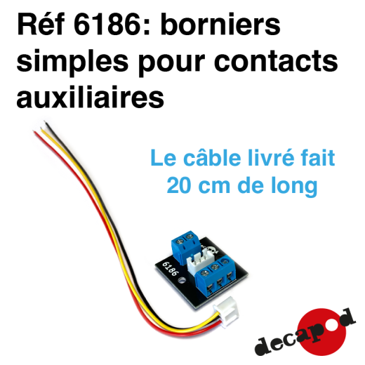 Borniers simples pour contacts auxiliaires-3