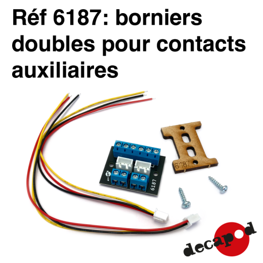 Borniers doubles pour contacts auxiliaires-1