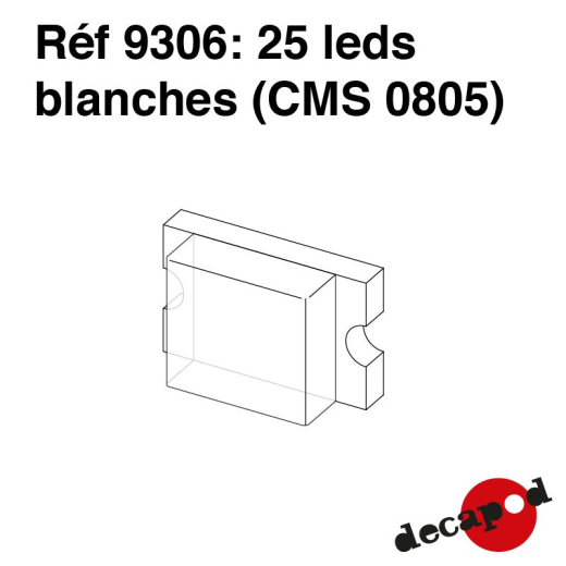 25 leds blanches (CMS 0805)