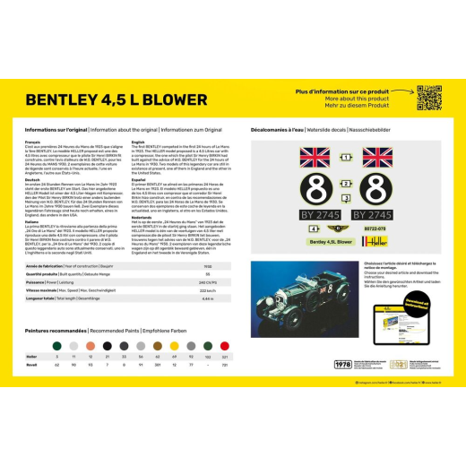 Starter kit Bentley Blower - maquette à monter-1