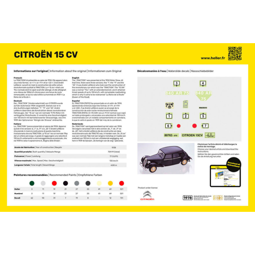 Starter kit Citroën 15 CV  - maquette à monter-1