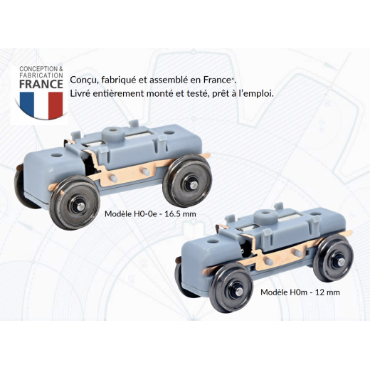 Bogie moteur H0 28 mm-1