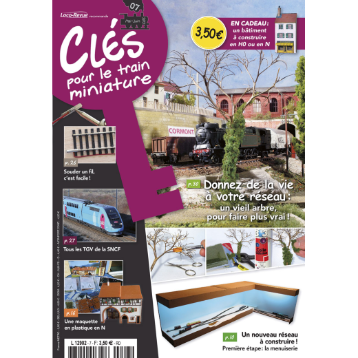 Clés pour le train miniature n° 07