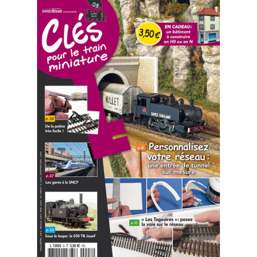 Clés pour le train miniature n° 08