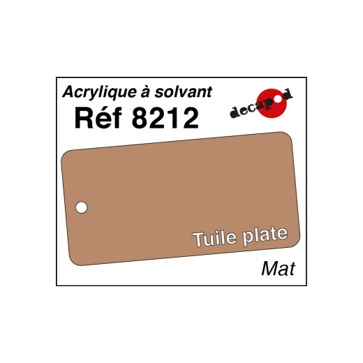 Peinture acrylique Tuile plate mat