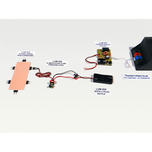 Convertisseur 17 V/4,5 V pour enseignes lumineuses