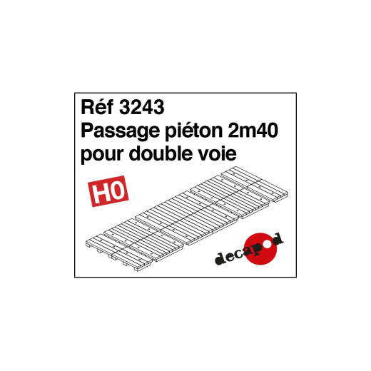 Passage piéton 2,40 m pour voie double-1