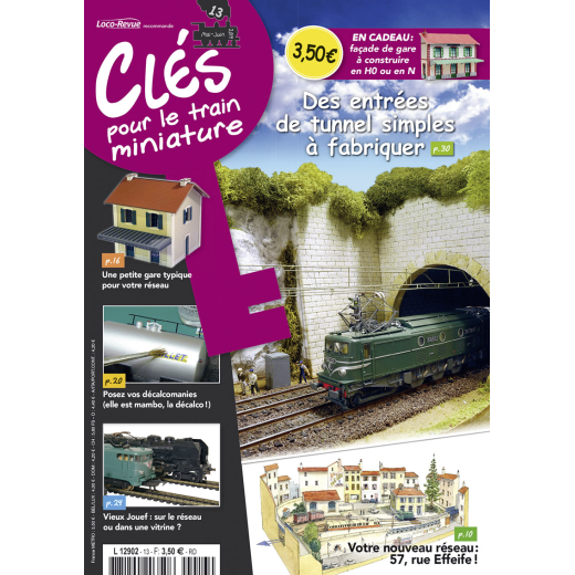 Clés pour le train miniature n° 13