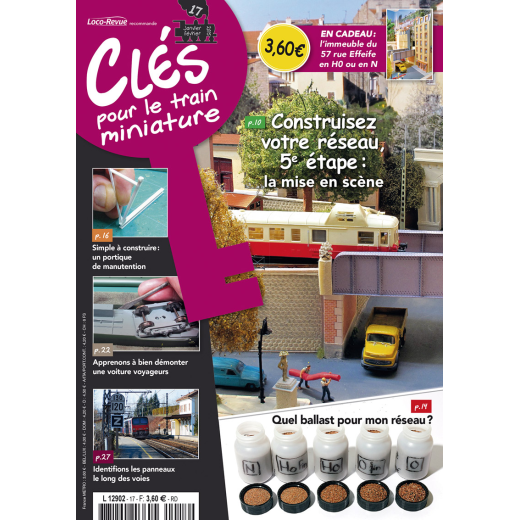 Clés pour le train miniature n° 17