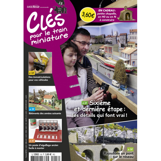 Clés pour le train miniature n° 18