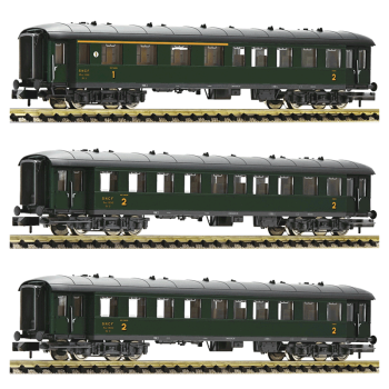 MiniTrix 18210 - Set De 3 Voitures De Train Grande Ligne Croisière - Époque IV - Échelle N - Neuf