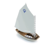 Voilier Optimist et barreur-1