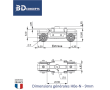 Bogie moteur H0e/N, entraxe 28 mm, écartement 9 mm-2