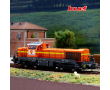Locomotive diesel Vossloh DE 18, COLAS RAIL, livrée orange/jaune, ép. VI-2