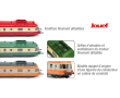 Autorail diesel RGP I avec remorque en livrée TEE rouge/crème, ép. III, SNCF-2