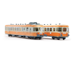 Autorail diesel RGP I avec remorque en livrée gris béton/orange "Alpazur", ép. IV, SNCF-1