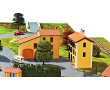 Lot de 4 bâtiments provençaux + 1 feuille Redutex-3