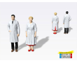 Mini-façade crèmerie avec ses figurines couple de crémiers-1