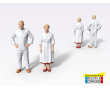 Mini-façade de commerce de boulangerie avec ses figurines couple de boulangers-1
