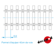 Traverses bois pour selles 3 trous-1