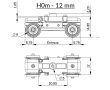 Bogie moteur H0m 28 mm-2