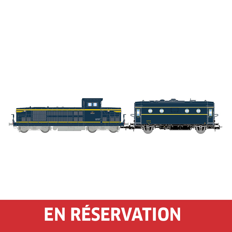 Jouef Locomotive Diesel BB 666442 Entièrement Bleue, échelle H0, DCC Prête, Sonore, Pour Passionnés De Trains Miniatures !