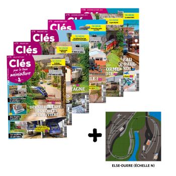 Lot Clés pour le train miniature 13 : les n°69 à 74 + Plan de réseau Else-Ouere