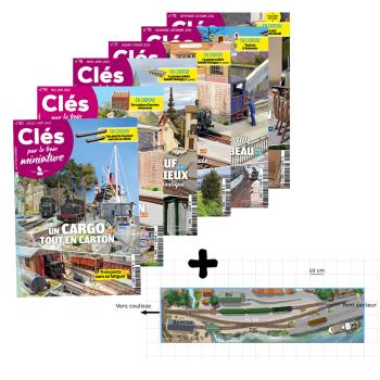 Lot Clés pour le train miniature 14 : les n°75 à 80 + Plan de réseau Port Liseron