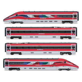 Coffret de 4 unités train "Frecciarossa 1000", publicité "Le plaisir d'un voyage nouveau" , ép. VI, DCC, FS Trenitalia