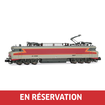 SNCF, locomotive électrique bicourant CC 21002, livrée gris « Béton » (logo « Beffara »), ép. IV-V, avec décodeur sonore