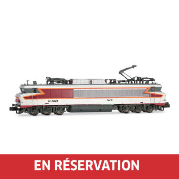 SNCF, locomotive électrique bicourant CC 21003, livrée argent, ép. IV, avec décodeur sonore