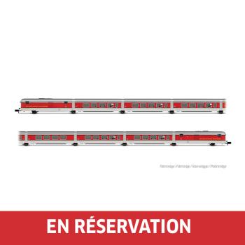 Coffret principal de 8 voitures du Talgo III RD TEE « Catalan Talgo », en livrée d'origine, ép. III, RENFE, éch. N