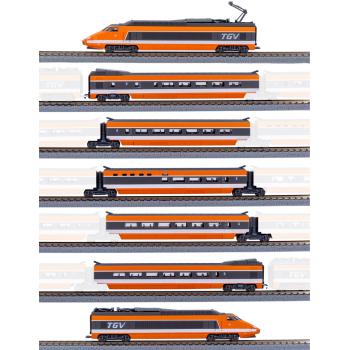Coffret TGV Paris Sud-Est (TGV PSE) livrée orange à l’échelle Z - version analogique