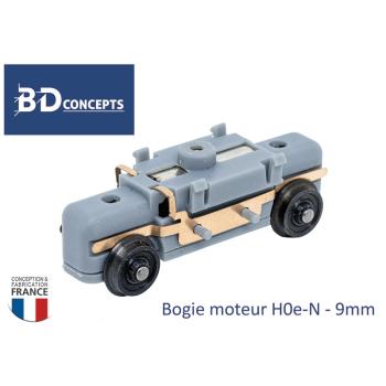 Bogie moteur H0e/N, entraxe 28 mm, écartement 9 mm