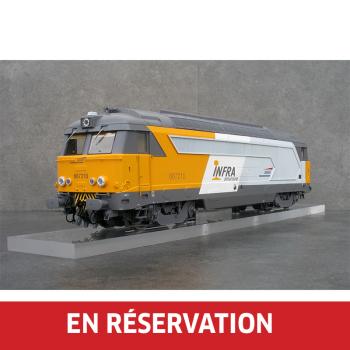 Locomotive Diesel 667210 (INFRA), ép. VI, SNCF, éch 0 - Analogique
